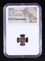 "Widow's Mite" 103-76 BC Alex Jannaeus AE Prutah (NGC) at PristineAuction.com