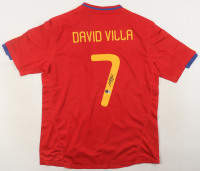 David Villa Signed 2010 FIFA World Cup Adidas Authentic Jersey (Beckett) at PristineAuction.com
