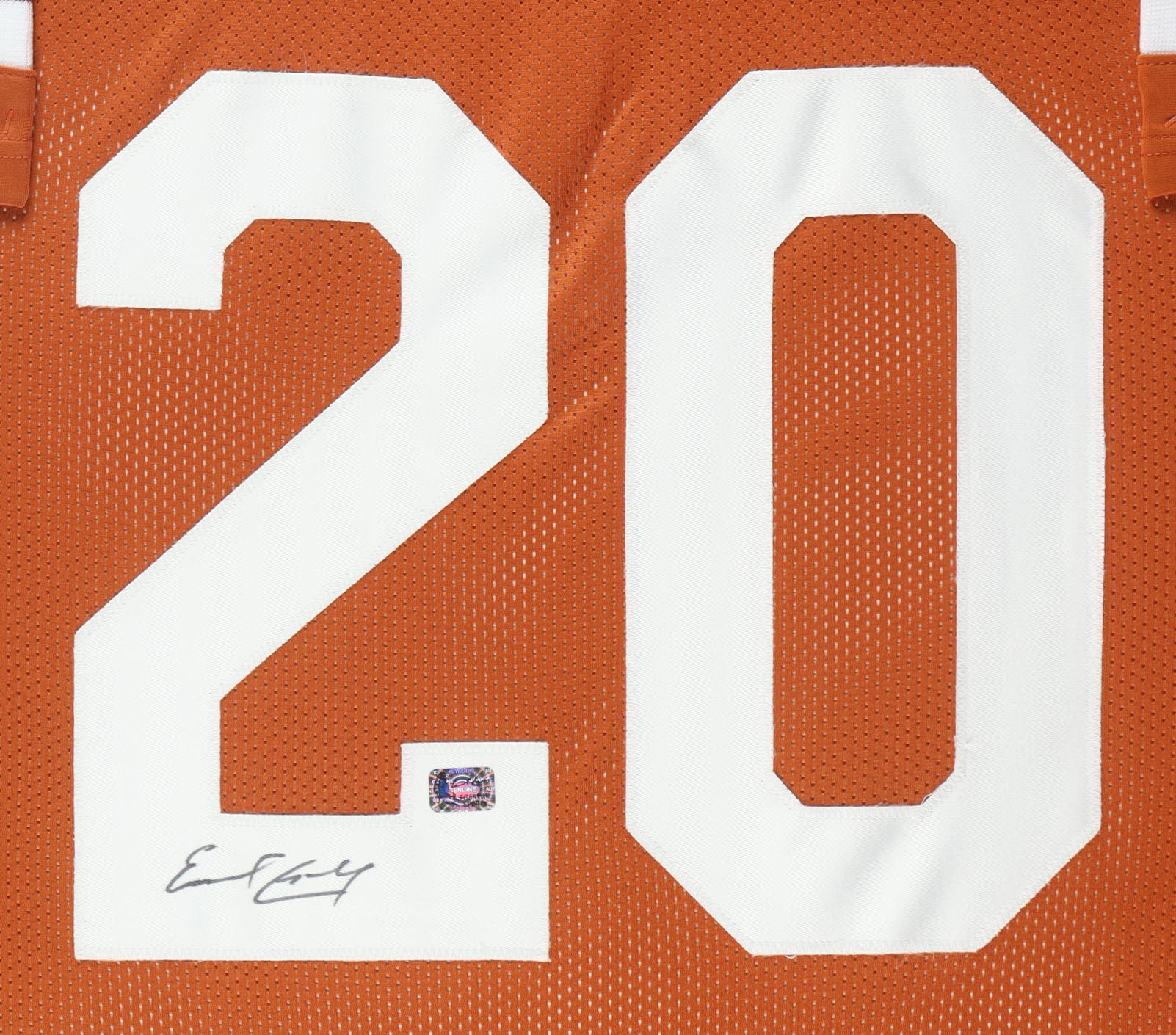 Earl Campbell Signed Custom Framed Jersey Display (Campbell) at PristineAuction.com Earl Campbell Signed Custom Framed Jersey Display (Campbell) at PristineAuction.com