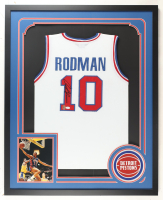 Dennis Rodman Signed Custom Framed Jersey Display (JSA & Rodman) at PristineAuction.com