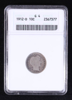 1912-D U.S. Barber Silver Dime (ANACS G4) at PristineAuction.com