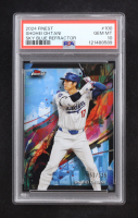 Shohei Ohtani 2024 Finest Blue Checkerboard Refractors #100 #52/325 (PSA 10) at PristineAuction.com