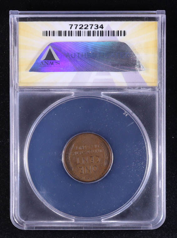 1939-S Lincoln Wheat Penny (ANACS AU50) at PristineAuction.com 1939-S Lincoln Wheat Penny (ANACS AU50) at PristineAuction.com