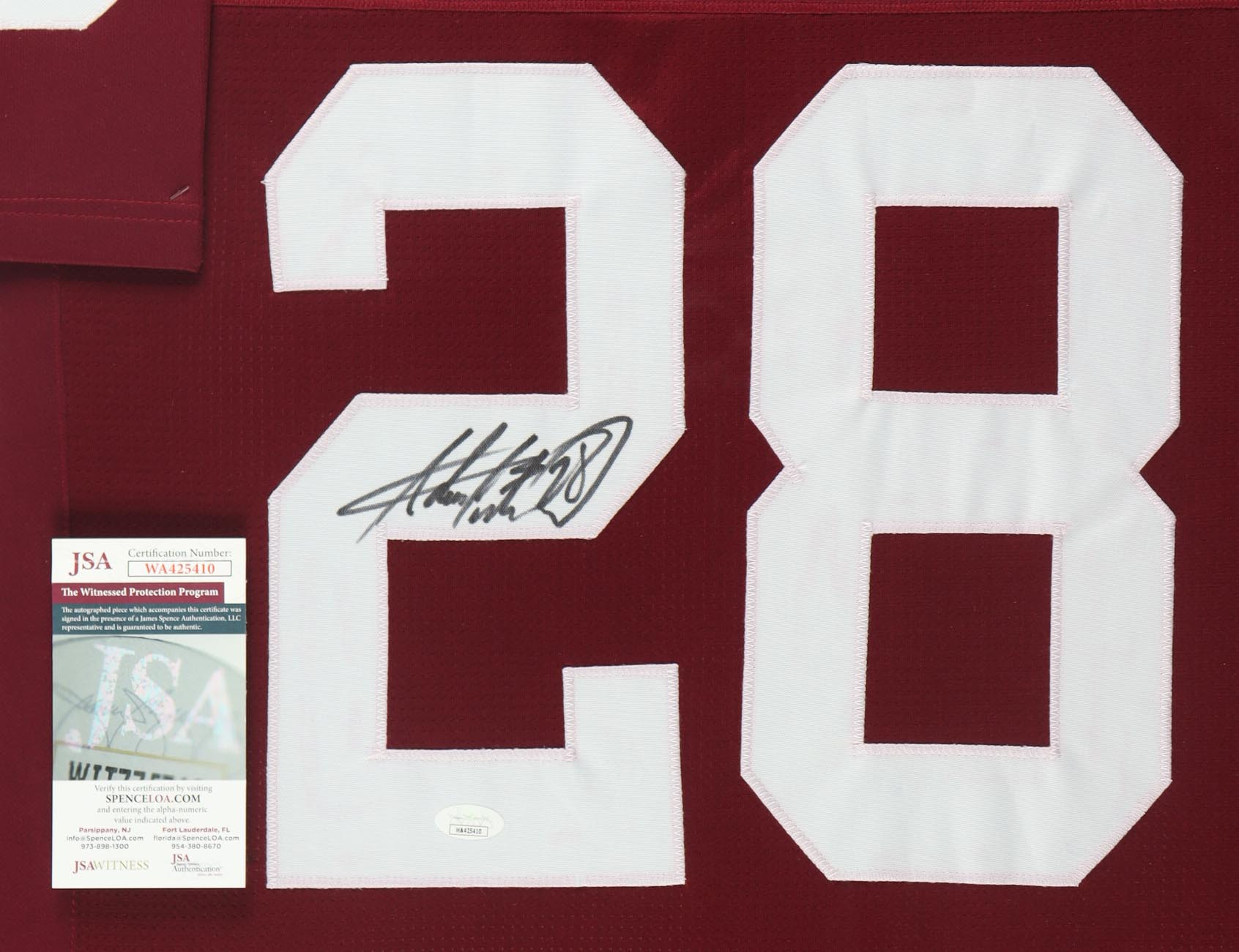 Adrian Peterson Signed Custom Framed Jersey Display (JSA) at PristineAuction.com Adrian Peterson Signed Custom Framed Jersey Display (JSA) at PristineAuction.com