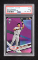 Aaron Judge 2017 Topps Chrome Pink Refractor #169 RC (PSA 9) at PristineAuction.com
