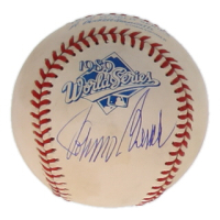 Johnny Bench Signed 1989 World Series Logo Baseball (Fanatics) at PristineAuction.com