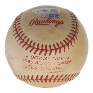 Johnny Bench Signed 1985 All-Star Game Logo Baseball (Fanatics) at PristineAuction.com Johnny Bench Signed 1985 All-Star Game Logo Baseball (Fanatics) at PristineAuction.com