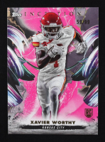 Xavier Worthy 2024 Topps Inception Pink #172 RC #59/99 at PristineAuction.com