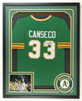 Jose Canseco Signed Custom Framed Jersey Display (JSA) at PristineAuction.com