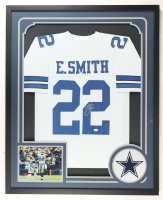 Emmitt Smith Signed Custom Framed Jersey Display (JSA) at PristineAuction.com