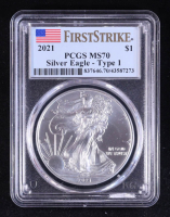 2021 American Silver Eagle, Type 1 - First Strike (PCGS MS70) at PristineAuction.com