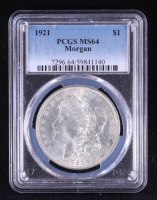 1921 Morgan Silver Dollar (PCGS MS64) at PristineAuction.com