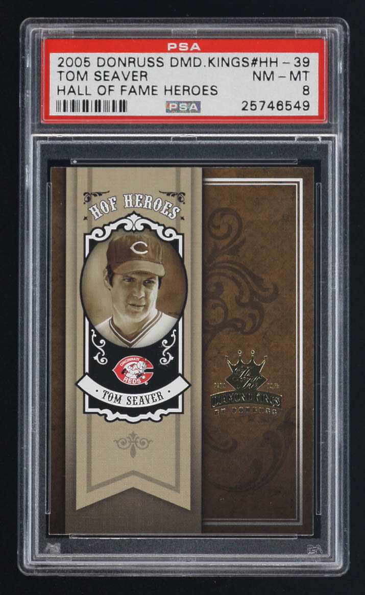 Tom Seaver 2005 Donruss Diamond Kings Hall Of Fame Heroes #HH-39 (PSA 8) at PristineAuction.com Tom Seaver 2005 Donruss Diamond Kings Hall Of Fame Heroes #HH-39 (PSA 8) at PristineAuction.com