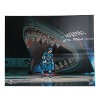 Macklin Celebrini Signed Sharks 16x20 Photo Inscribed "NHL Debut 10/10/24" (Fanatics) at PristineAuction.com