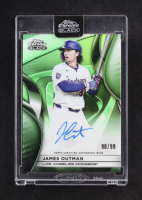 James Outman 2025 Topps Chrome Black Autograph Green #CBAJO #90/99 at PristineAuction.com