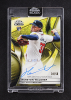 Hurston Waldrep 2025 Topps Chrome Black Autograph Gold #CBAHW #34/50 at PristineAuction.com