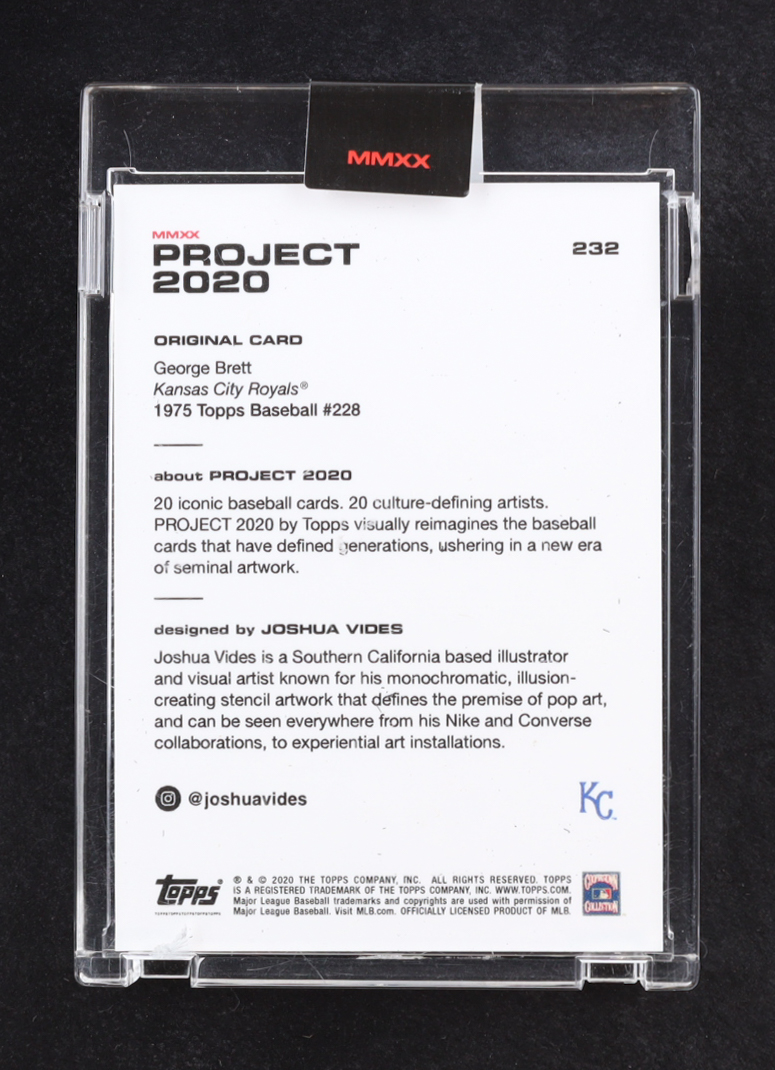George Brett 2020 Topps Project 2020 #232 / Joshua Vides at PristineAuction.com George Brett 2020 Topps Project 2020 #232 / Joshua Vides at PristineAuction.com