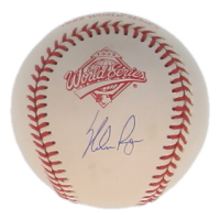 Nolan Ryan Signed 1992 World Series Logo Baseball (PSA) at PristineAuction.com