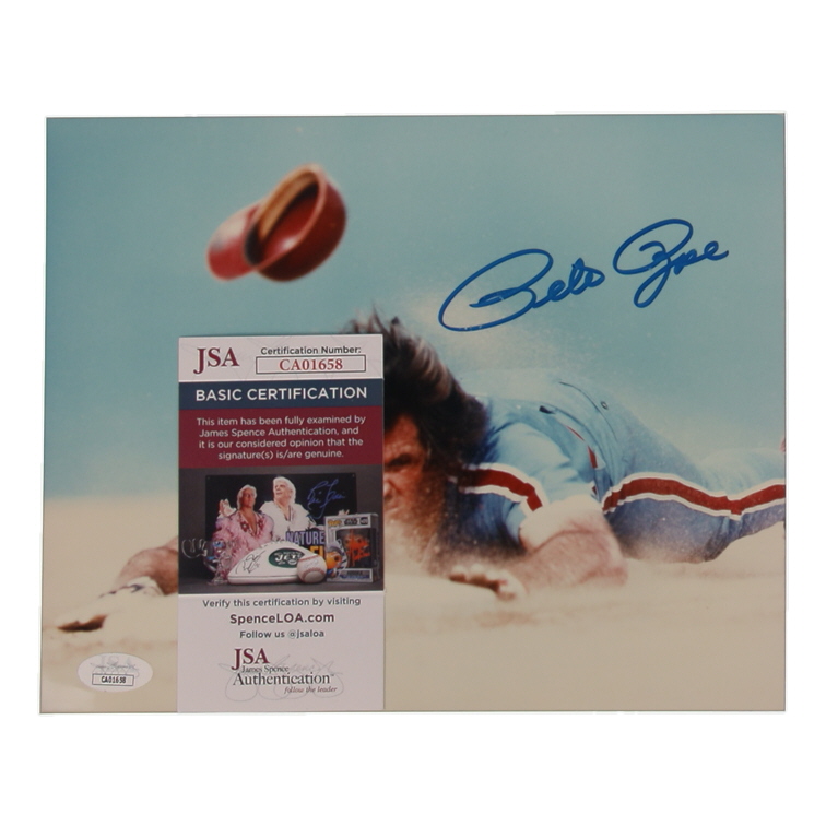 Pete Rose Signed Reds 8x10 Photo (JSA) at PristineAuction.com Pete Rose Signed Reds 8x10 Photo (JSA) at PristineAuction.com