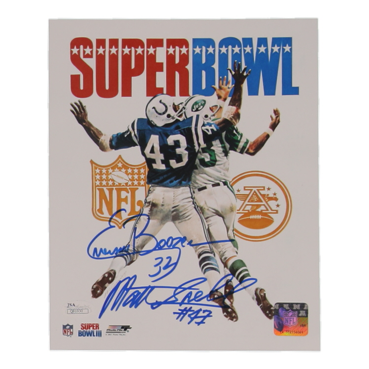 Matt Snell & Emerson Boozer Signed Jets 8x10 Photo (JSA) at PristineAuction.com Matt Snell & Emerson Boozer Signed Jets 8x10 Photo (JSA) at PristineAuction.com