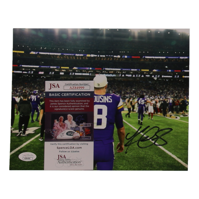 Kirk Cousins Signed Vikings 8x10 Photo (JSA) at PristineAuction.com Kirk Cousins Signed Vikings 8x10 Photo (JSA) at PristineAuction.com