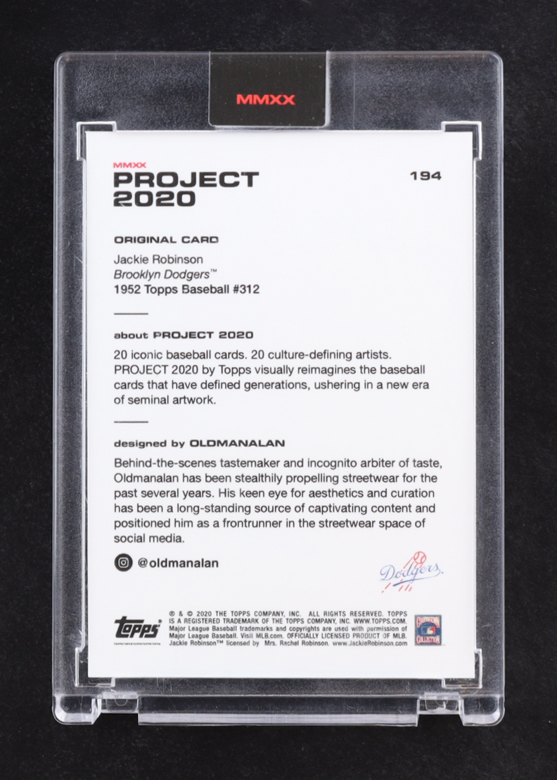 Jackie Robinson 2020 Topps Project 2020 #194 / Oldmanalan at PristineAuction.com Jackie Robinson 2020 Topps Project 2020 #194 / Oldmanalan at PristineAuction.com