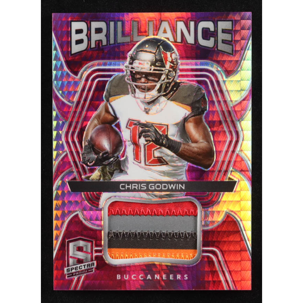Chris Godwin 2020 Panini Spectra Brilliance Materials Neon Pink #16 #15/15 at PristineAuction.com
