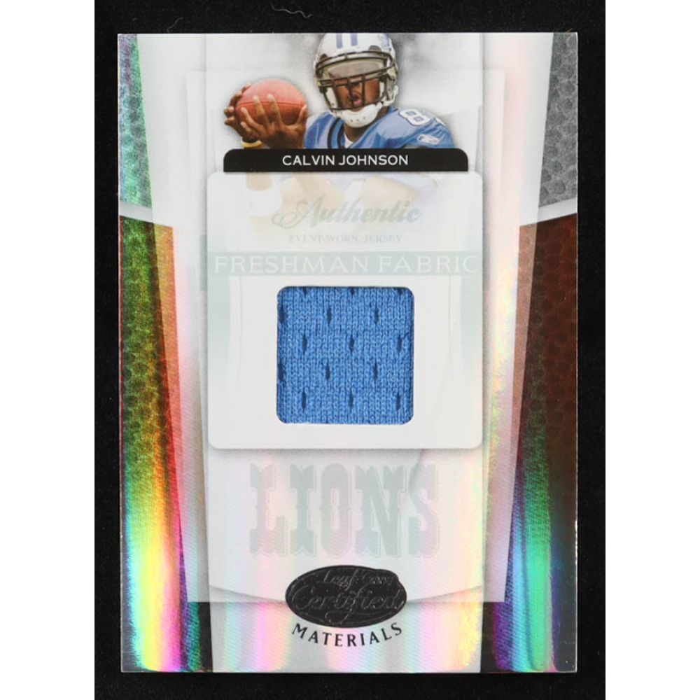 Calvin Johnson 2007 Leaf Certified Materials JSY #234 #075/849 RC at PristineAuction.com