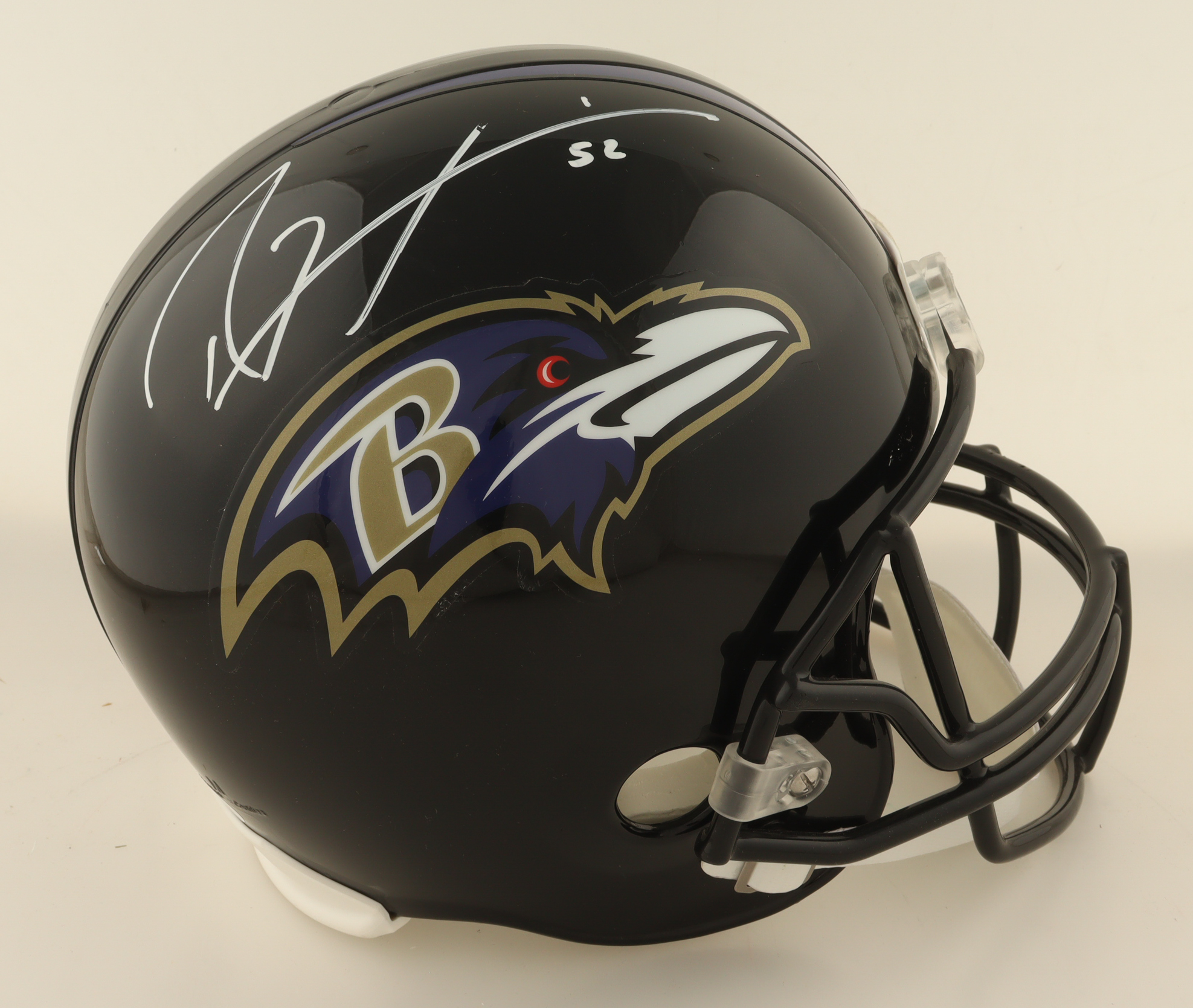 Ray Lewis Signed Ravens Full-Size Helmet (JSA) at PristineAuction.com Ray Lewis Signed Ravens Full-Size Helmet (JSA) at PristineAuction.com
