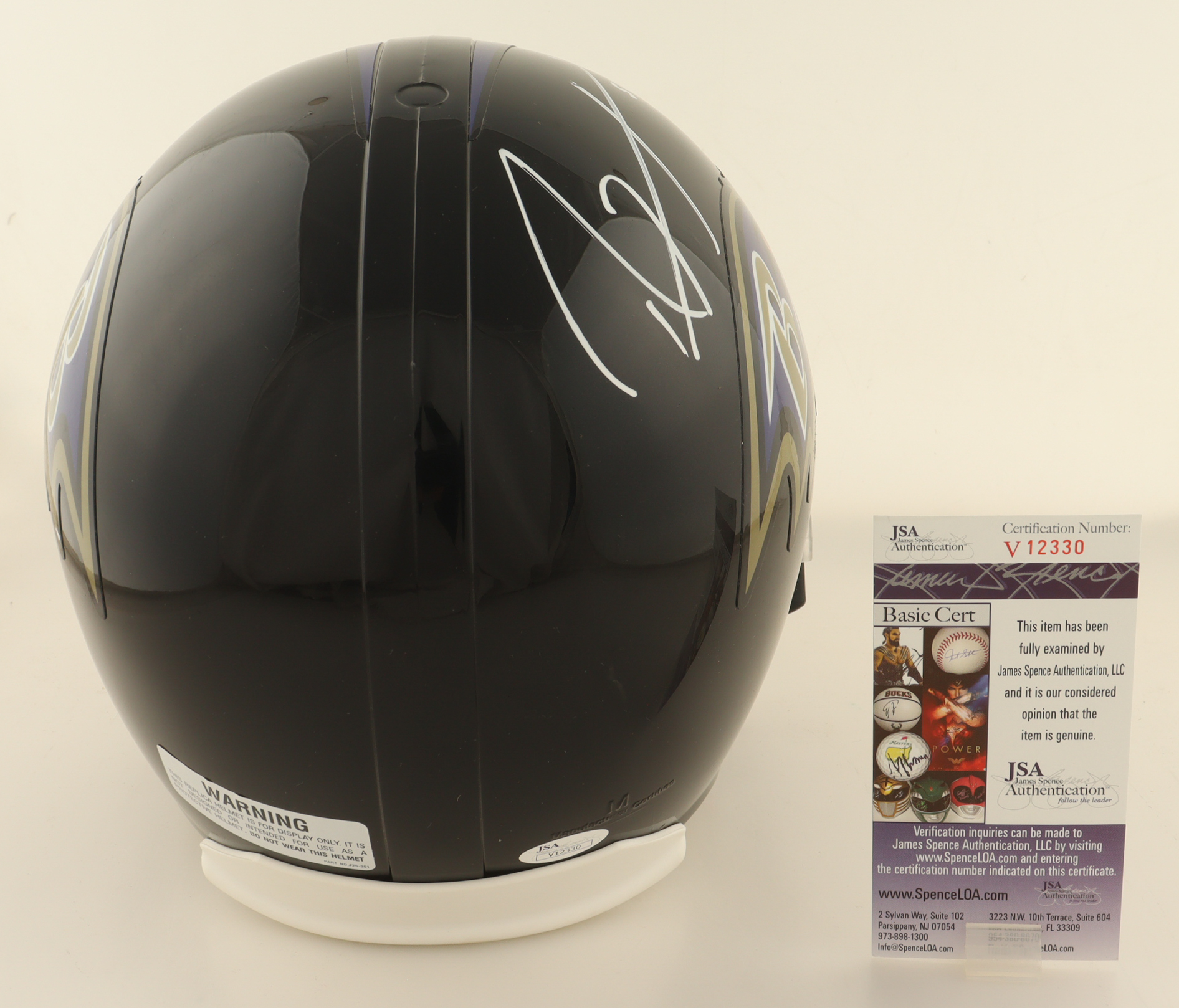 Ray Lewis Signed Ravens Full-Size Helmet (JSA) at PristineAuction.com Ray Lewis Signed Ravens Full-Size Helmet (JSA) at PristineAuction.com