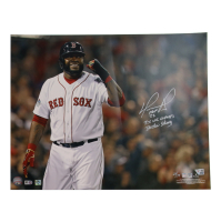 David Ortiz Signed LE Red Sox 16x20 Photo Inscribed "HOF 22", "Boston Strong" & "3x WS Champs" (MLB, Fanatics & Ortiz) at PristineAuction.com