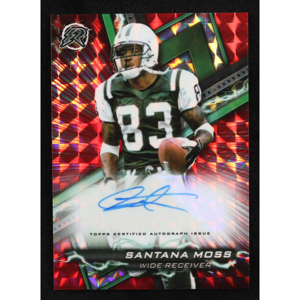 Santana Moss 2023 Topps Composite Resurgence Autographs Red Geometric #RASM #1/5 at PristineAuction.com
