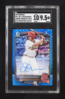 JJ Wetherholt 2025 Bowman Chrome Prospect Autographs Blue X-fractor #CPAJW #120/150 RC (SGC 9.5 | Auto Grade 10) at PristineAuction.com