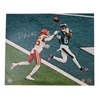 DeVonta Smith Signed Eagles 16x20 Photo (Fanatics) at PristineAuction.com