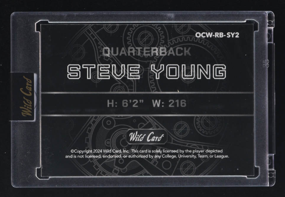 Steve Young 2024 Wild Card QB1 On The Clock #OCW-RB-SY2 #3/8 at PristineAuction.com Steve Young 2024 Wild Card QB1 On The Clock #OCW-RB-SY2 #3/8 at PristineAuction.com