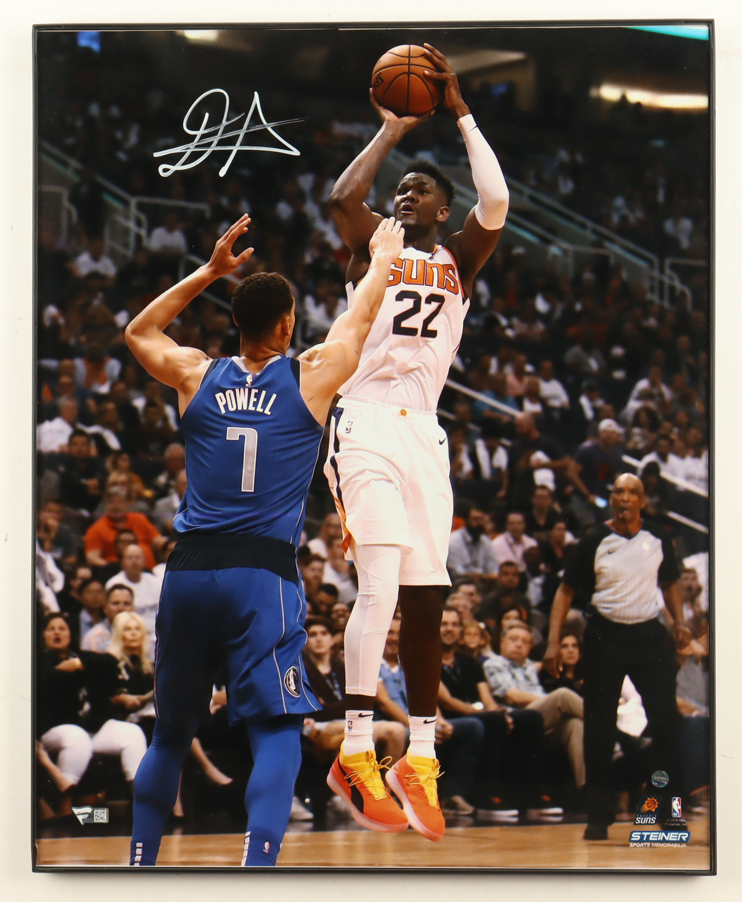 DeAndre Ayton Signed Suns Custom Framed 16x20 Photo (Steiner) at PristineAuction.com DeAndre Ayton Signed Suns Custom Framed 16x20 Photo (Steiner) at PristineAuction.com