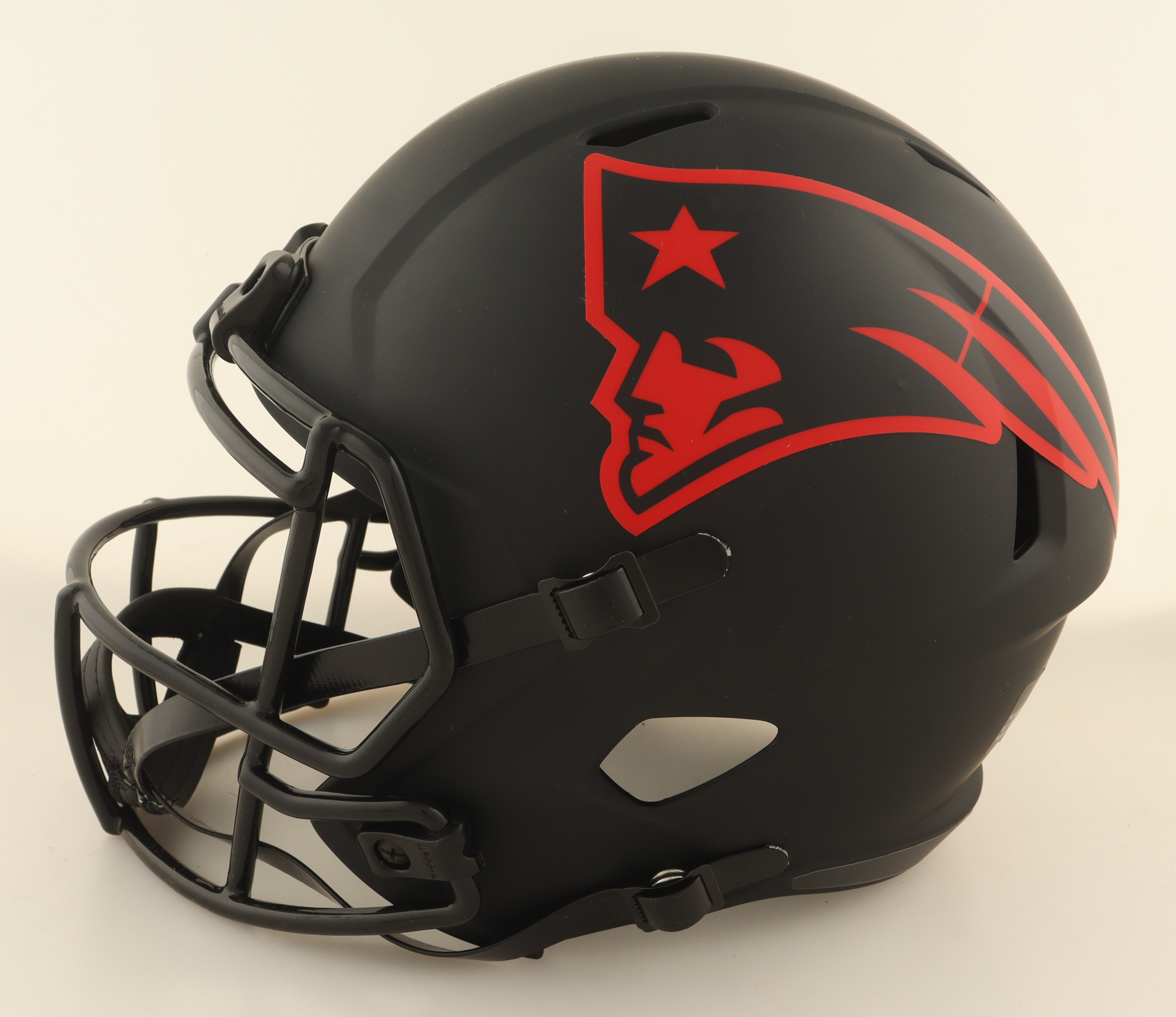 Jarrett Stidham Signed Patriots Full-Size Eclipse Alternate Speed Helmet Inscribed 'We Are All Patriots!" (PSA) at PristineAuction.com Jarrett Stidham Signed Patriots Full-Size Eclipse Alternate Speed Helmet Inscribed 'We Are All Patriots!" (PSA) at PristineAuction.com