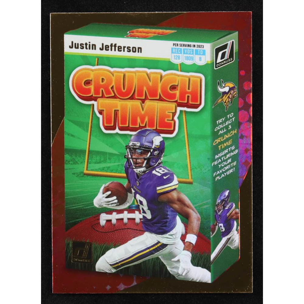 Justin Jefferson 2023 Donruss Crunch Time Galactic #13 at PristineAuction.com