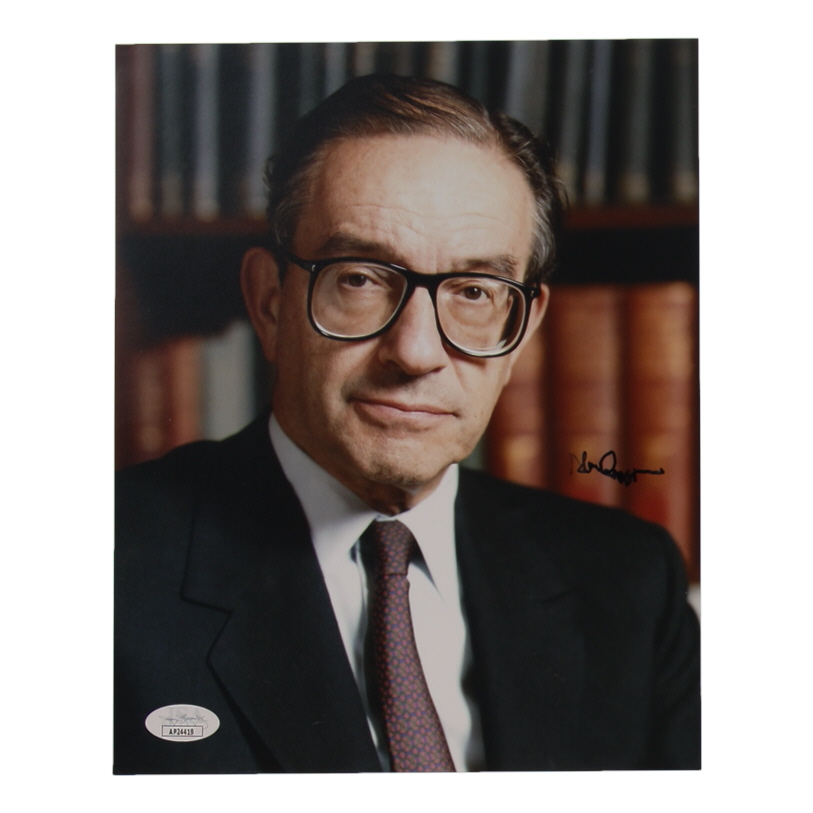Alan Greenspan Signed 8x10 Photo (JSA) at PristineAuction.com Alan Greenspan Signed 8x10 Photo (JSA) at PristineAuction.com