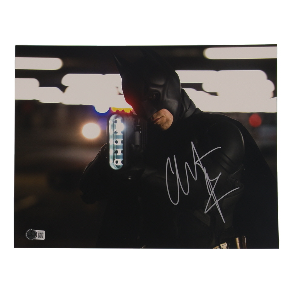 Christian Bale Signed "The Dark Knight" 11x14 Photo (Beckett) at PristineAuction.com Christian Bale Signed "The Dark Knight" 11x14 Photo (Beckett) at PristineAuction.com
