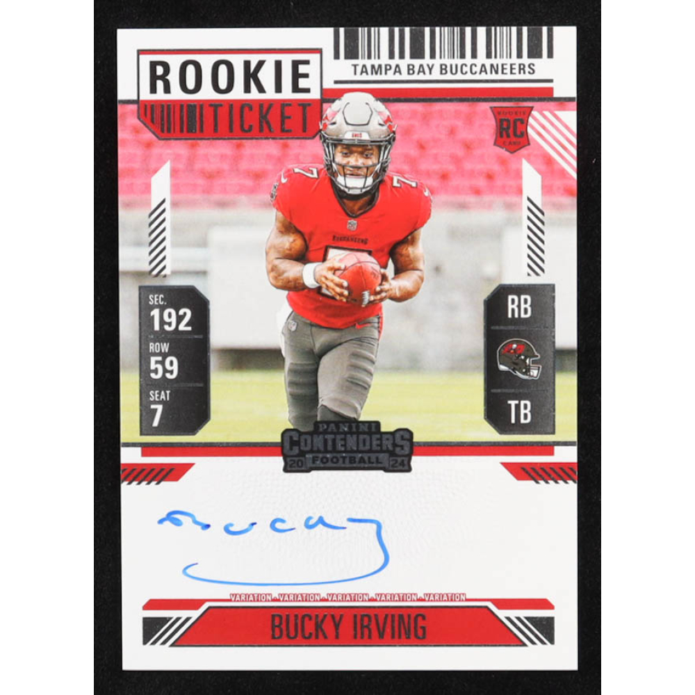 Bucky Irving 2024 Panini Contenders Optic Variations AU #122 RC at PristineAuction.com