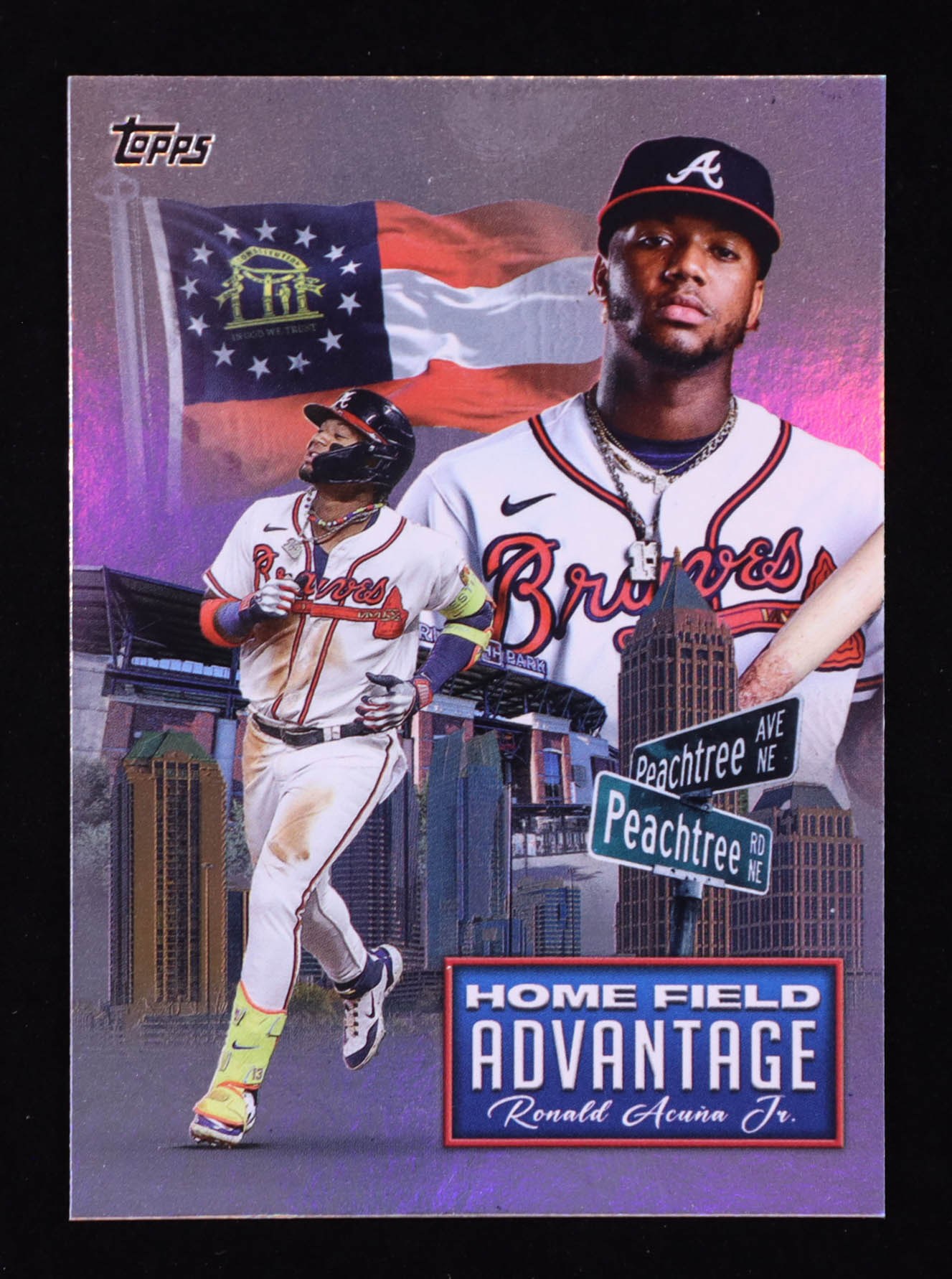Ronald Acuna Jr. 2024 Topps Home Field Advantage #HFA11 at PristineAuction.com Ronald Acuna Jr. 2024 Topps Home Field Advantage #HFA11 at PristineAuction.com
