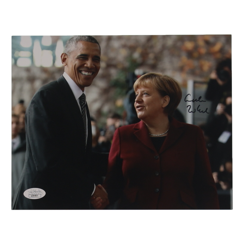 Angela Merkel Signed 8x10 Photo (JSA) at PristineAuction.com Angela Merkel Signed 8x10 Photo (JSA) at PristineAuction.com