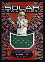 Jordan Love 2024 Panini Obsidian Solar Swatches #12 at PristineAuction.com