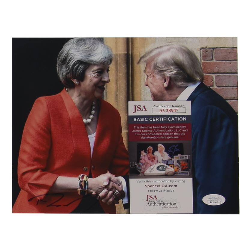 Theresa May Signed 8x10 Photo (JSA) at PristineAuction.com Theresa May Signed 8x10 Photo (JSA) at PristineAuction.com