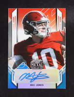 Mac Jones 2021 Leaf Metal Draft Portraits Red White and Blue #PAMJ1 RC #4/10 at PristineAuction.com