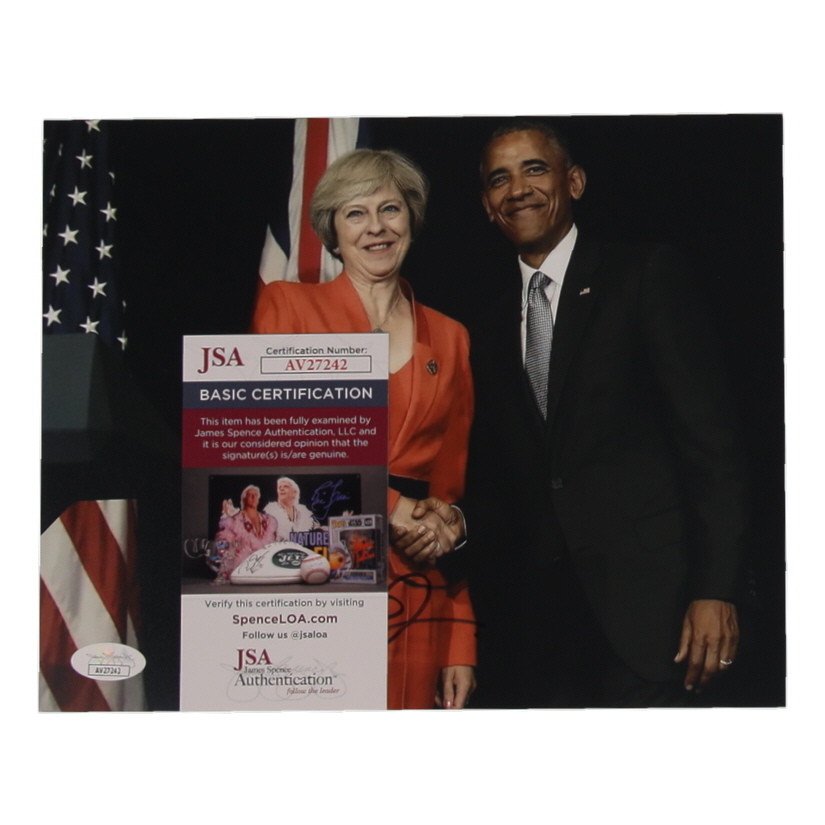 Theresa May Signed 8x10 Photo (JSA) at PristineAuction.com Theresa May Signed 8x10 Photo (JSA) at PristineAuction.com