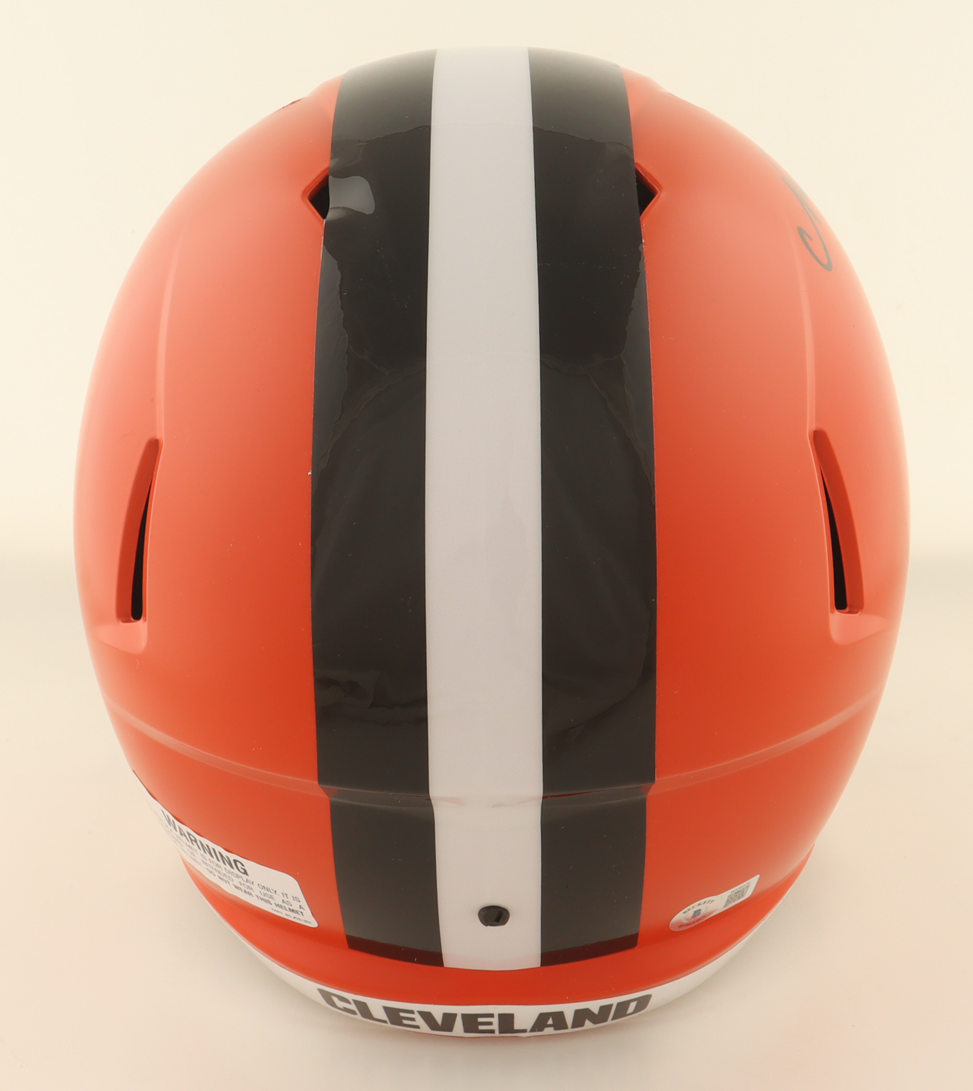 Nick Chubb Signed Browns Full-Size Speed Helmet (Beckett) at PristineAuction.com Nick Chubb Signed Browns Full-Size Speed Helmet (Beckett) at PristineAuction.com