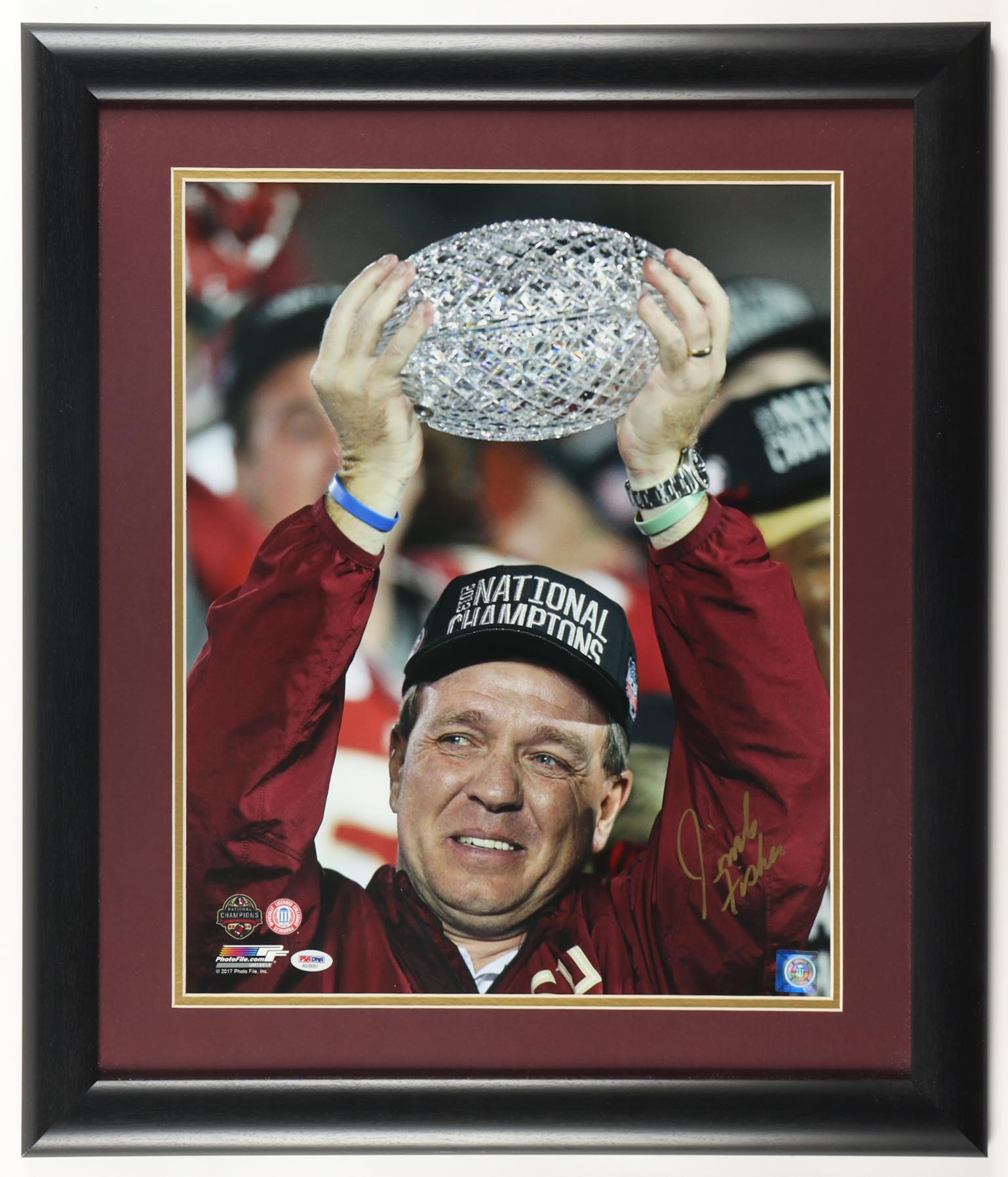 Jimbo Fisher Signed Florida State Seminoles Custom Framed Photo Display (PSA) at PristineAuction.com Jimbo Fisher Signed Florida State Seminoles Custom Framed Photo Display (PSA) at PristineAuction.com