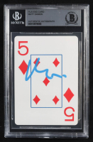 Matt Damon Signed Playing Card (Beckett) at PristineAuction.com